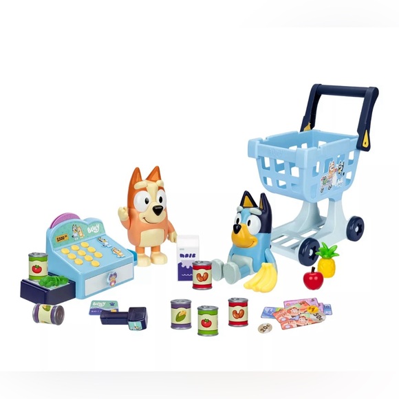 Bluey My Size Shopping Cart 26 pieces Set Bingo Music & Sounds Kids Play Set - Picture 5 of 5